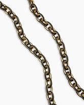 Streamline® Oval Link Necklace in 18K Yellow Gold with Forged Carbon, 10.8mm